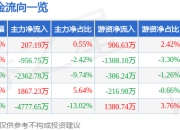 股票行情快报：联创电子（002036）4月1日主力资金净买入207.19万元