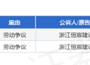 浙江恒宸建设集团作为原告/上诉人的2起涉及劳动争议的诉讼将于2025年4月17日开庭