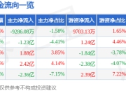 股票行情快报：寒武纪（688256）4月21日主力资金净卖出9286.08万元