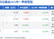 李彦2025年一季度表现，华夏蓝筹LOF基金季度跌幅12.23%
