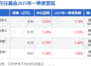 蔡宾2025年一季度表现，长盛安睿一年持有混合A基金季度涨幅1.74%