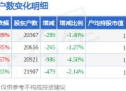 星帅尔(002860)3月31日股东户数2.04万户，较上期减少1.4%