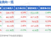 股票行情快报：华荣股份（603855）5月6日主力资金净买入539.17万元