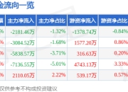 大叶股份（300879）5月8日主力资金净卖出2181.46万元