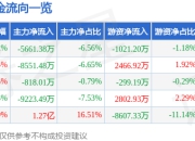 新瀚新材（301076）5月8日主力资金净卖出5661.38万元