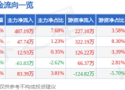致欧科技（301376）5月8日主力资金净买入487.19万元