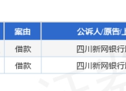 新网银行作为原告/上诉人的2起涉及借款的诉讼将于2025年5月27日开庭