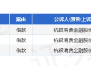 杭银消费金融作为原告/上诉人的3起涉及借款的诉讼将于2025年5月28日开庭
