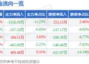 股票行情快报：华天酒店（000428）7月24日主力资金净卖出1156.10万元