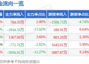 股票行情快报：强力新材（300429）7月24日主力资金净买入784.33万元