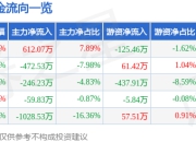 股票行情快报：皓宸医疗（002622）7月24日主力资金净买入612.07万元