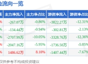 万泽股份（000534）7月3日主力资金净卖出267.07万元