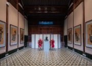 点亮海派文化传承记忆 张国恩泥金纸书画作品落幕